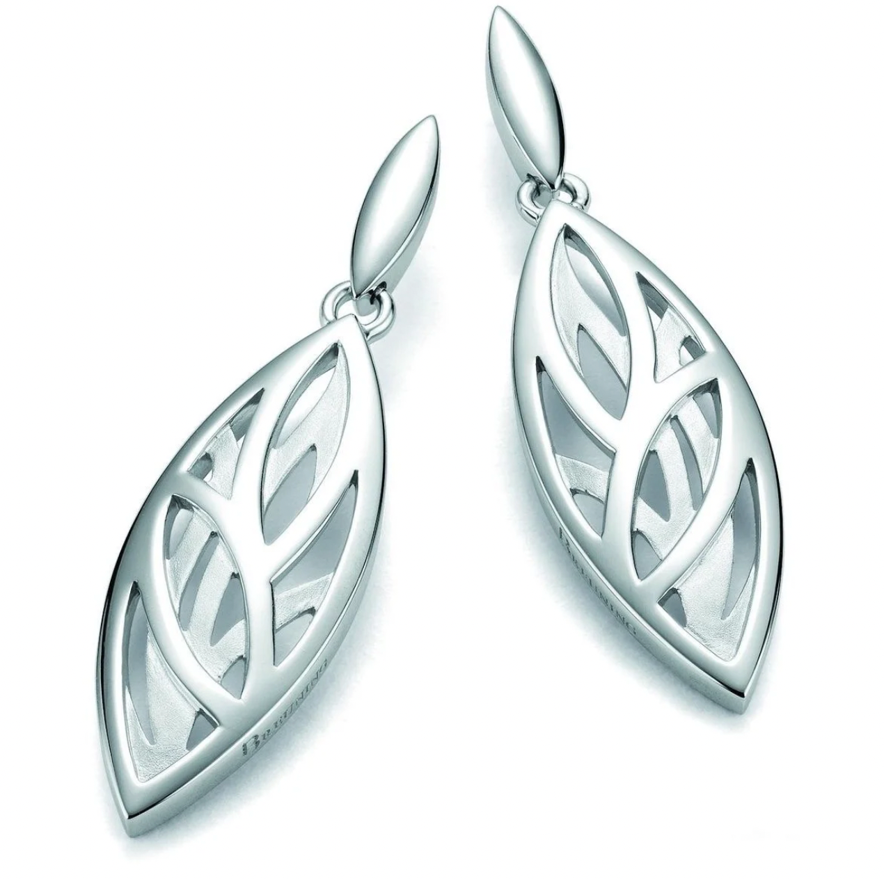 Breuning Leaf Design Drop Earrings