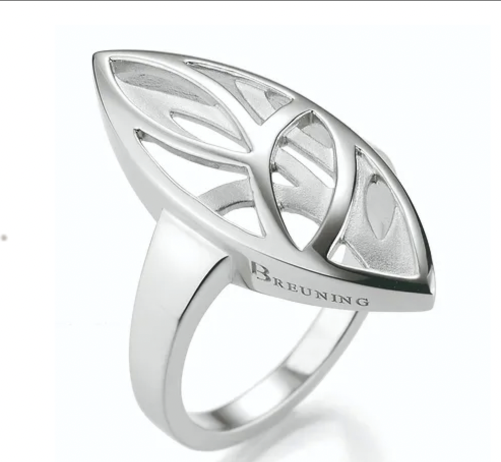 Breuning Leaf Design Filigree Ring